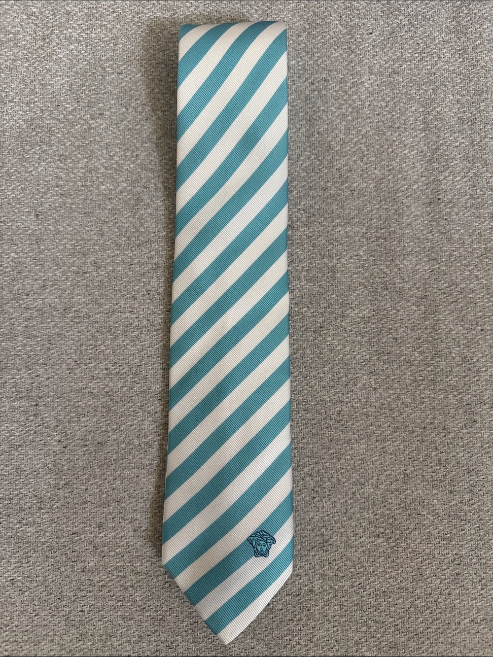 Versace Striped Silk Necktie